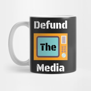 Retro Vintage Defund The Media Mug